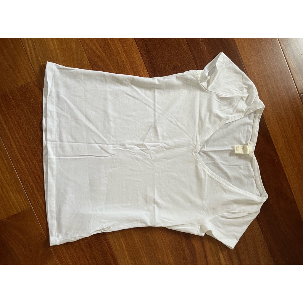 H&M Size M White Basic Tee